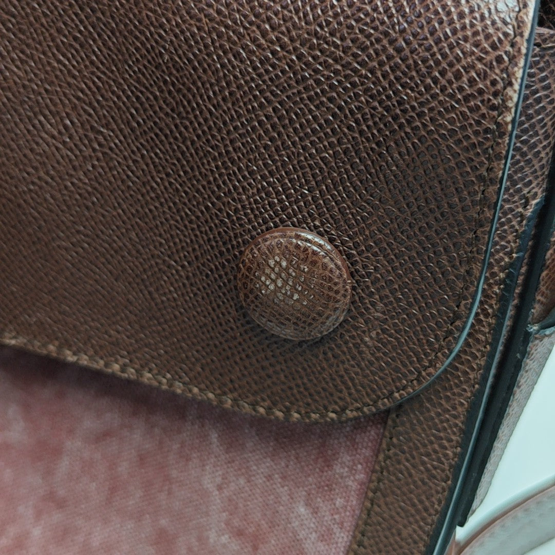 Calfskin Crossbody Bag Brown