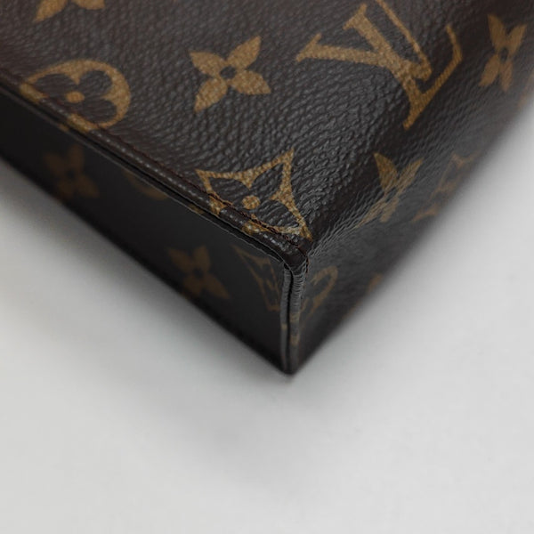 TOILET POCKET 26 Monogram Coated Canvas Brown