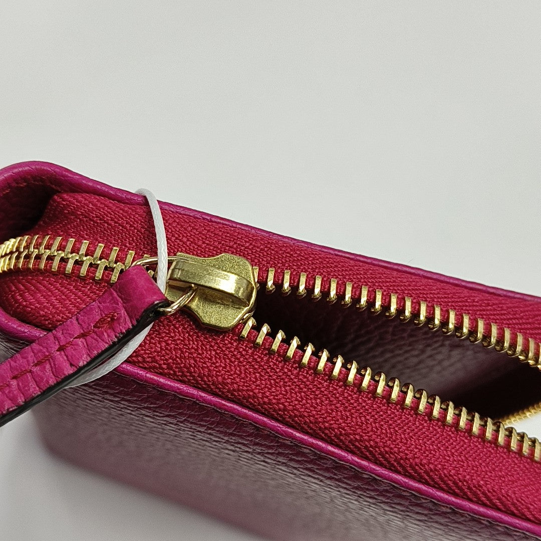 Calfskin Clutch Red