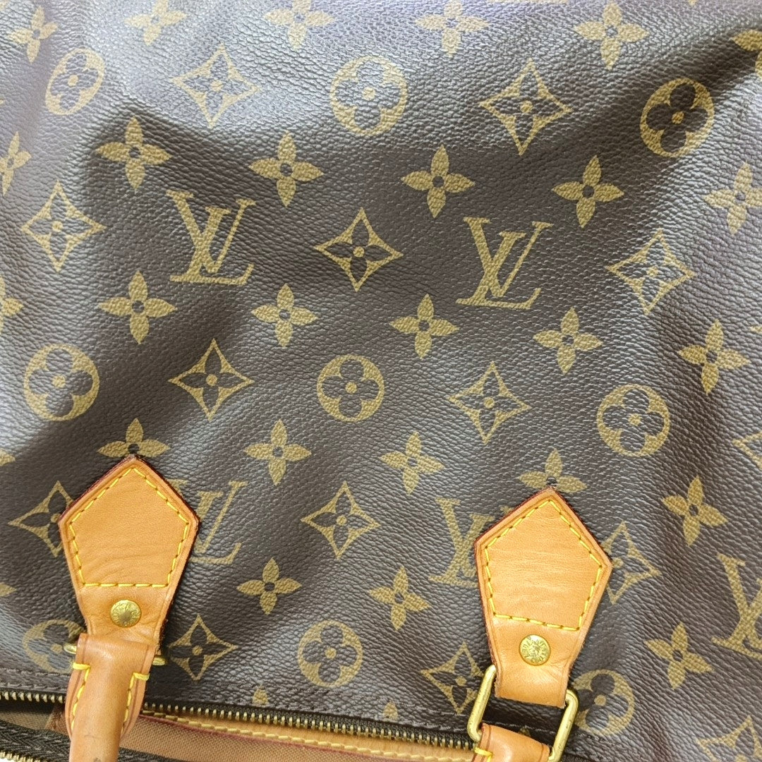 SPEEDY 30 Monogram Coated Canvas Brown