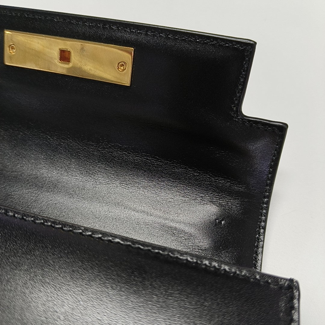 MANHATTAN Mini Calfskin Black