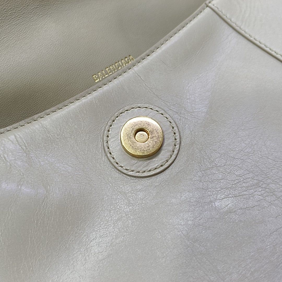 Downtown Small Calfskin Beige