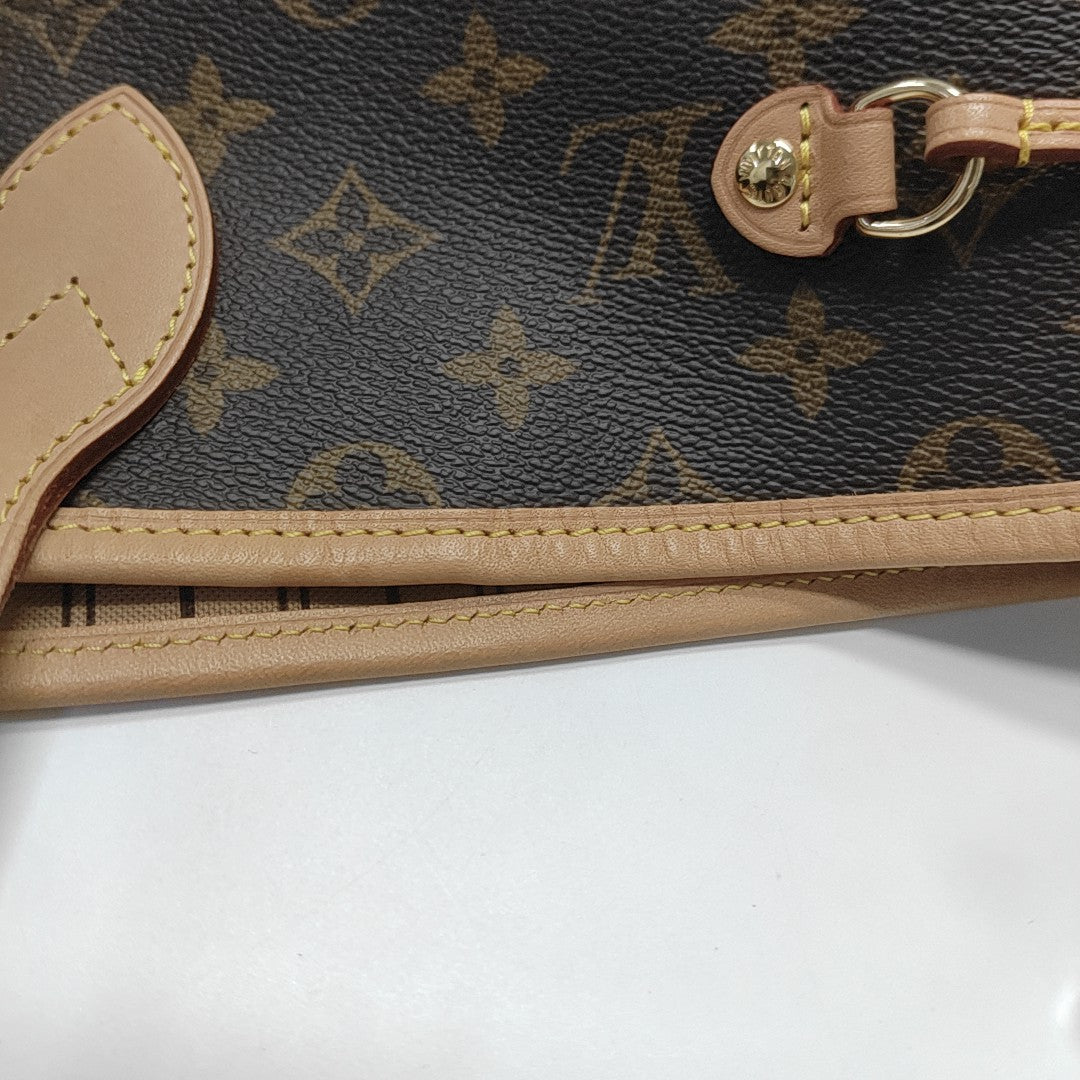 NEVERFULL GM Lona revestida Monogram Marrón