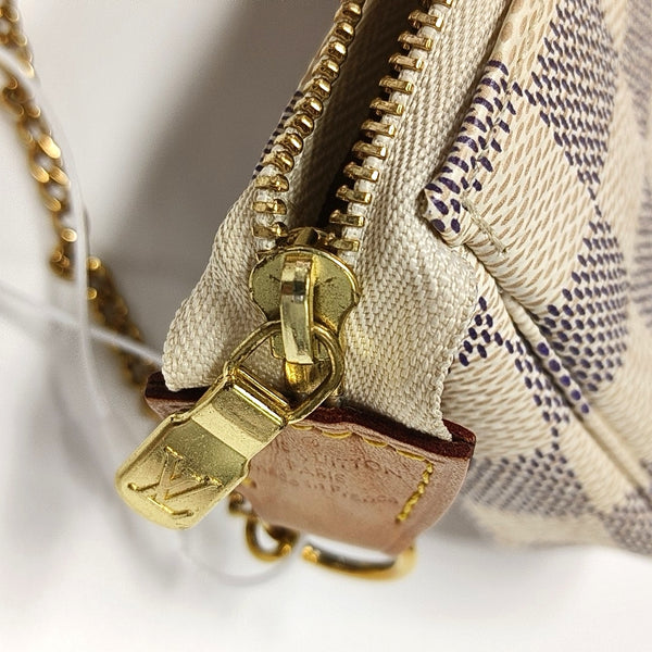 Authenticated pre-owned  ACCESSOIRES Mini Coated Canvas White - Top Handle Bag at Looply