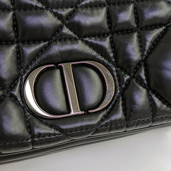 Dior Caro Small Cannage Calfskin Black