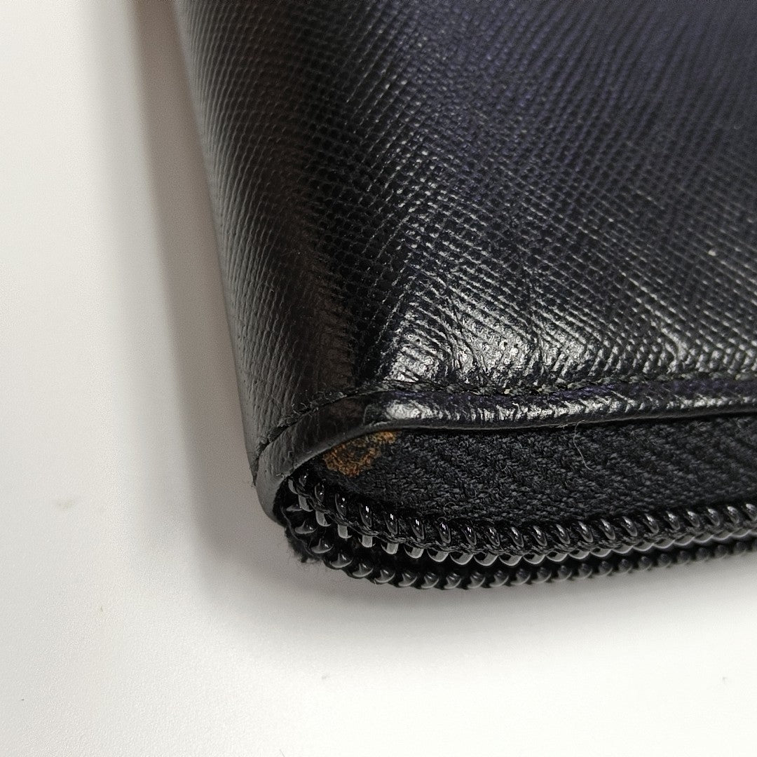 Saffiano Calfskin Wallet Black