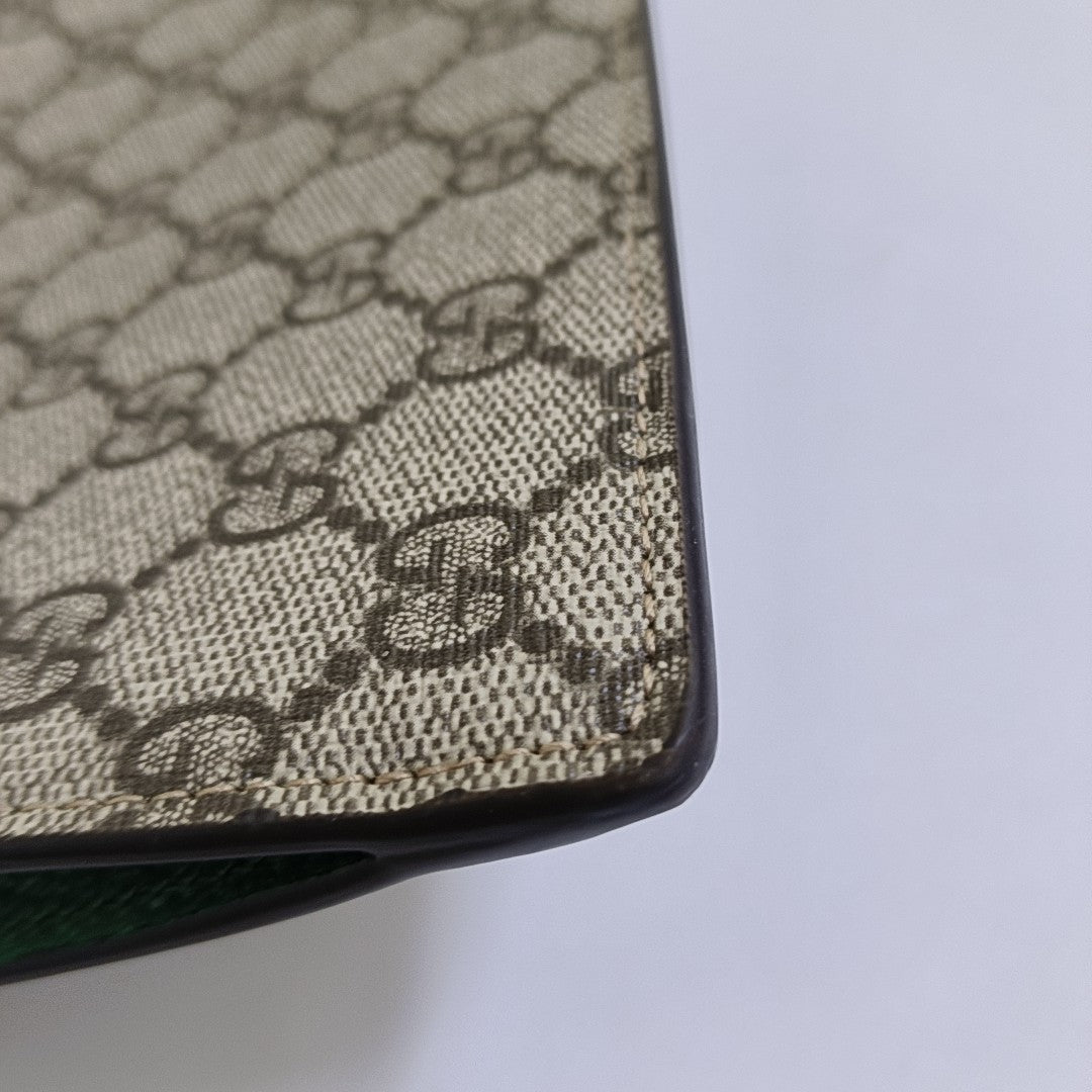 GG Supreme Monogram Coated Canvas Black