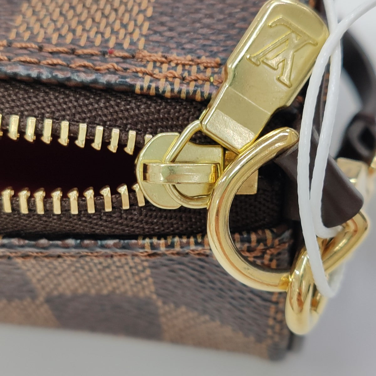 PAPILLON Mini Damier Ebene Coated Canvas Brown