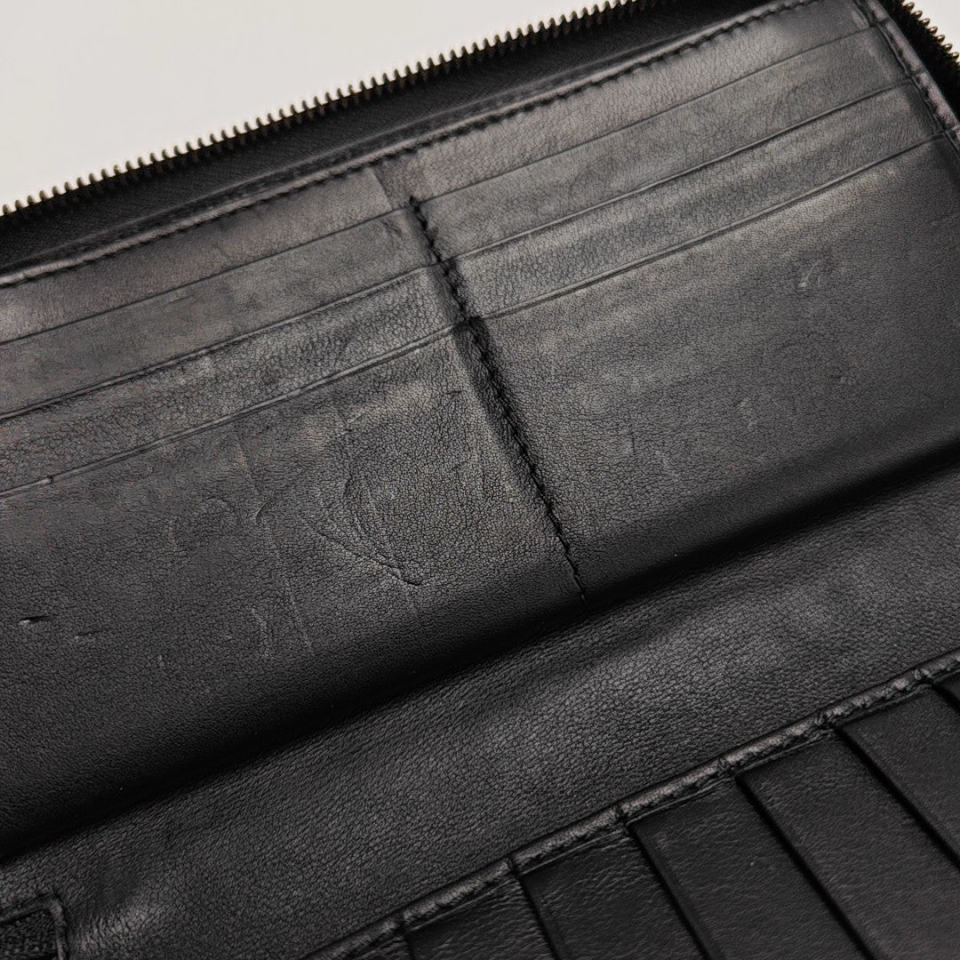 Signature Monogram Calfskin Black Wallet