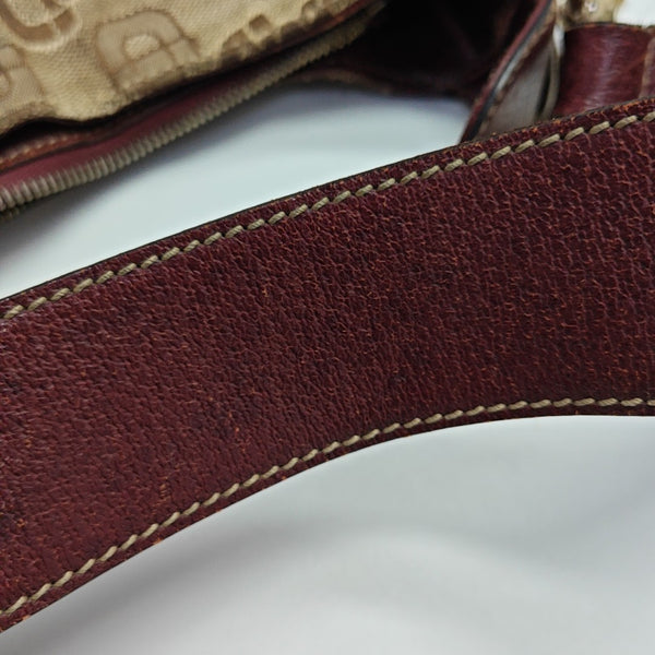 Monogram Canvas Top Handle Bag Brown
