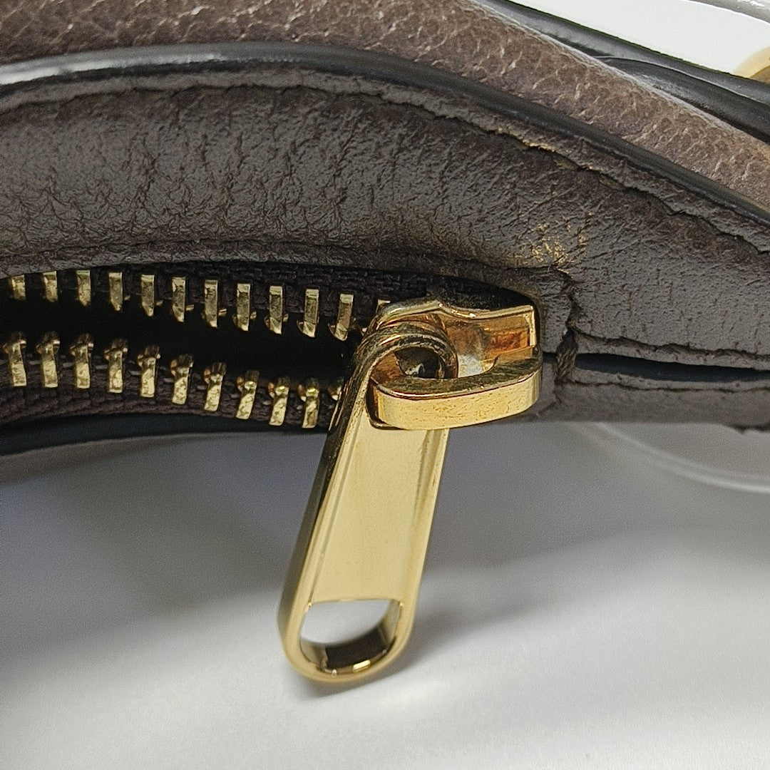 Ophidia Mini Monogram Coated Canvas Beige