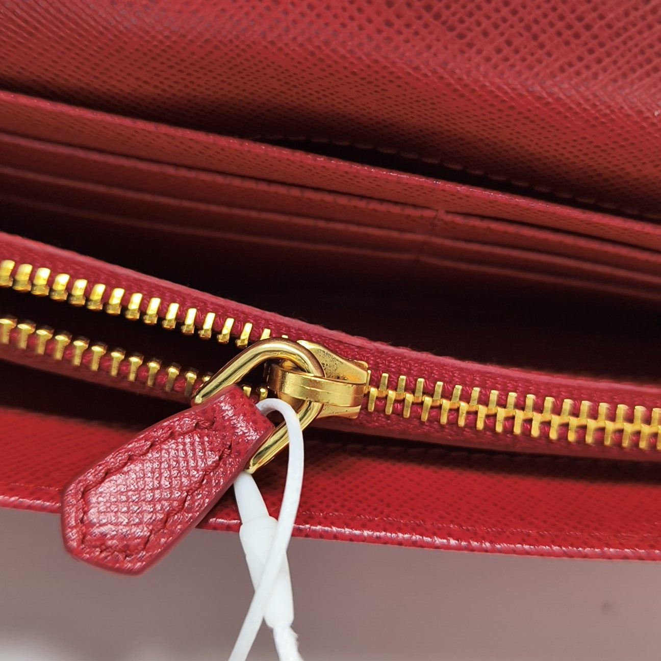 Quilted Calfskin Wallet Red