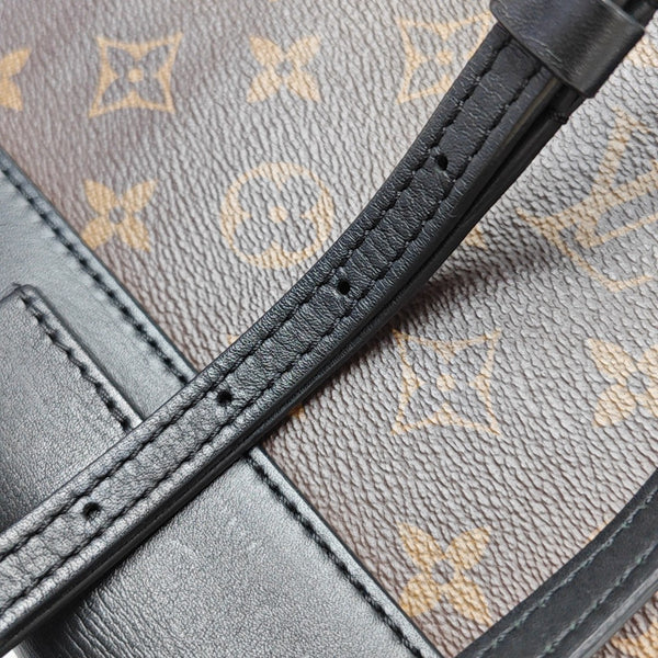 LOCKY BB Monogram Coated Canvas Brown