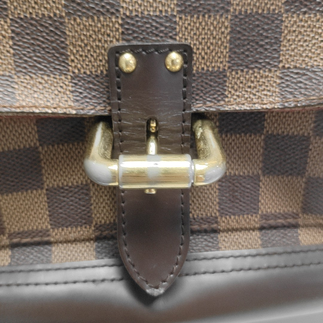 KNIGHTSBRIDGE Damier Ebene Coated Canvas Brown
