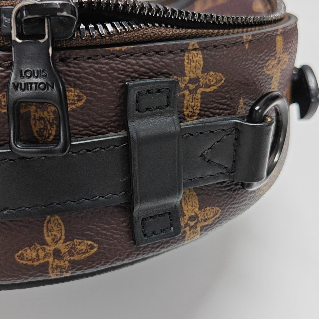 WHEEL BOX Monogram Coated Canvas Brown