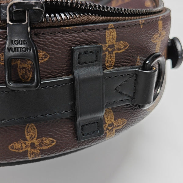 WHEEL BOX Monogram Coated Canvas Brown