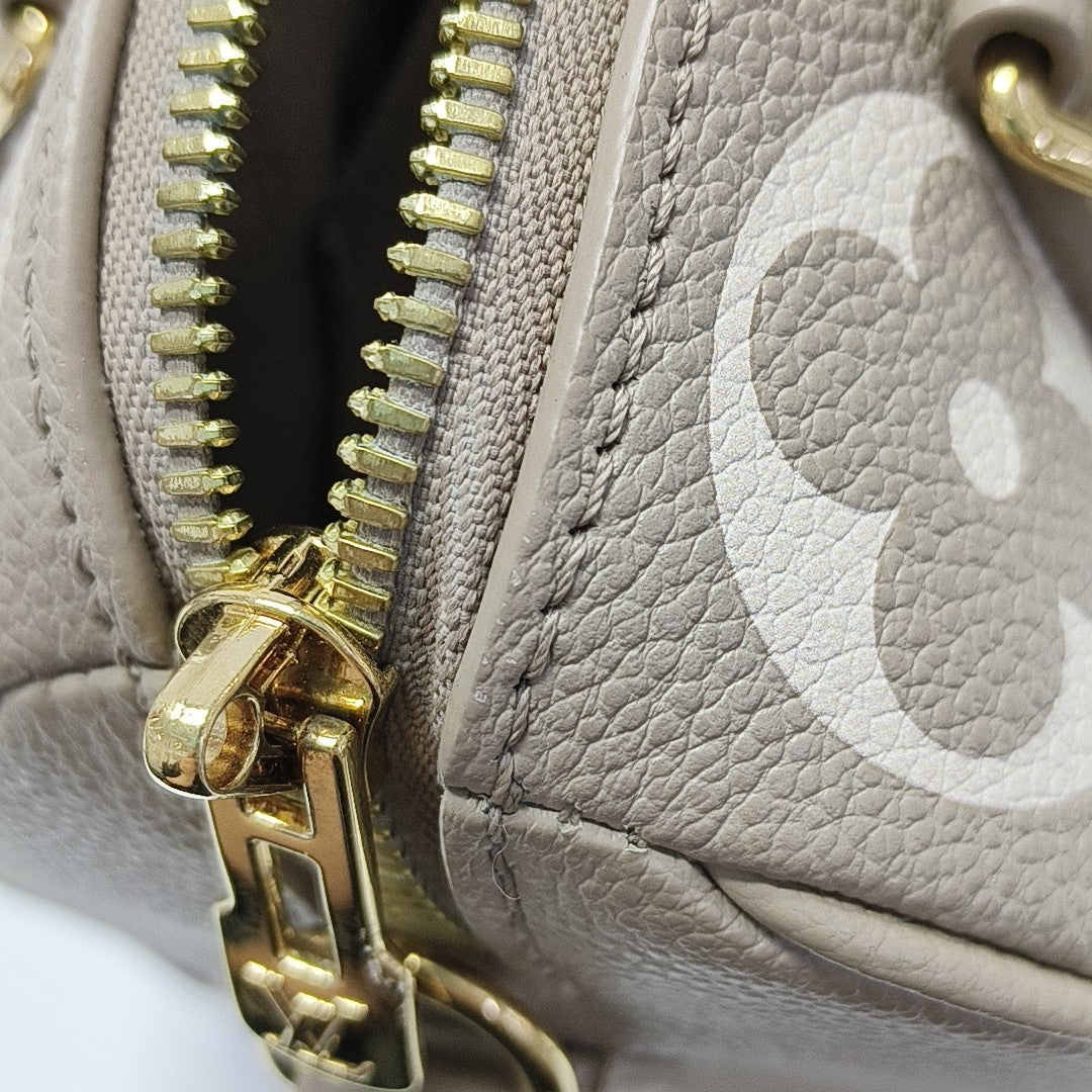 SPEEDY 20 Monogram Calfskin Gray