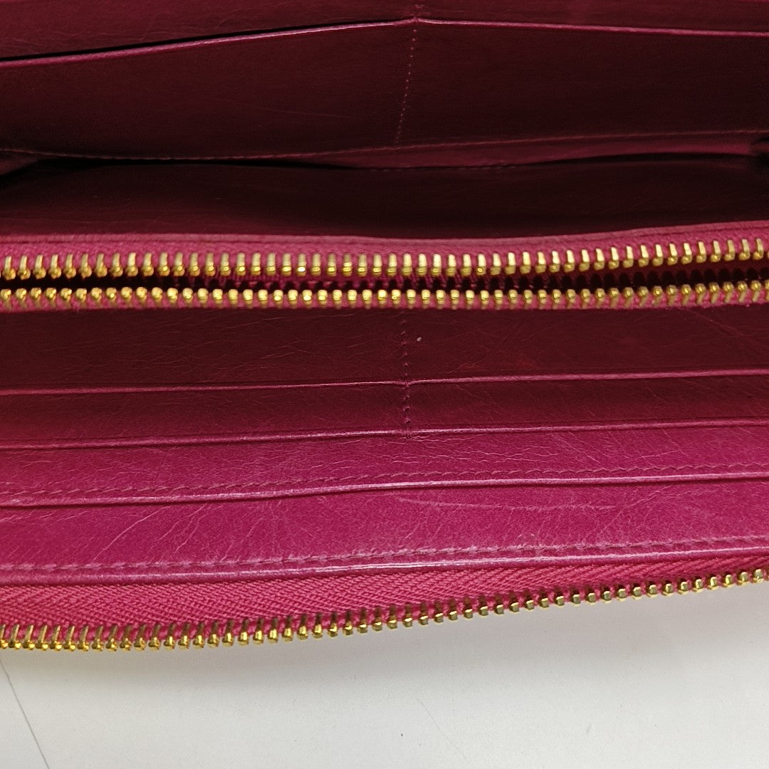 Miu Délice Quilted Lambskin Red Wallet