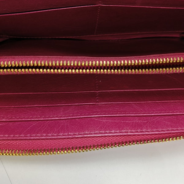 Miu Délice Quilted Lambskin Red Wallet