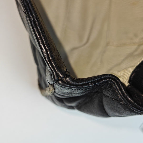 Quilted Calfskin Shoulder Bag Black