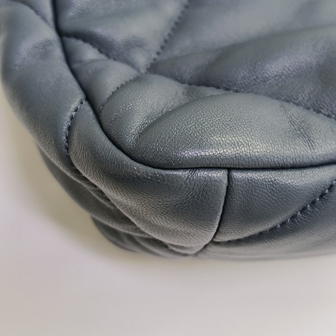 CHANEL 19 Small Quilted Lambskin Blue
