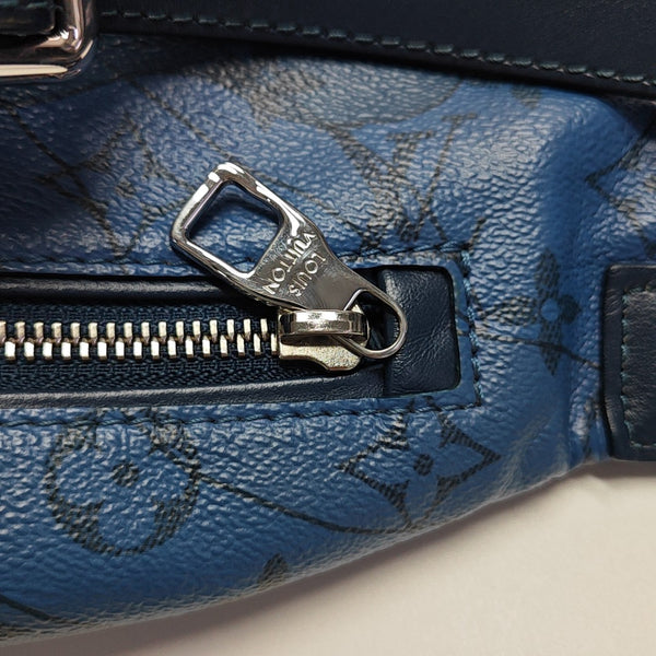 DISCOVERY PM Monogram Coated Canvas Blue