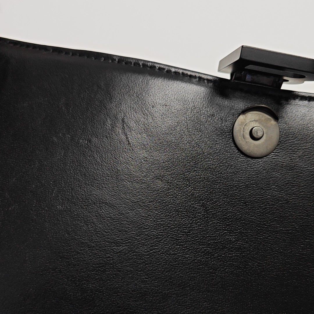 Hourglass Small Calfskin Black