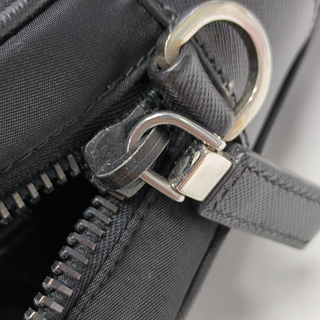 Nylon Shoulder Bag Black