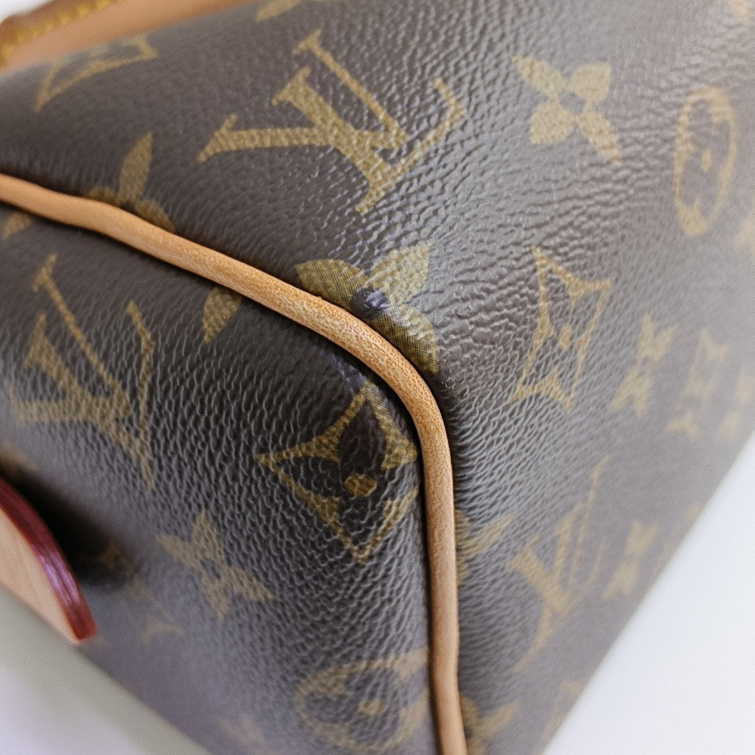 SPEEDY 20 Monogram Coated Canvas Brown