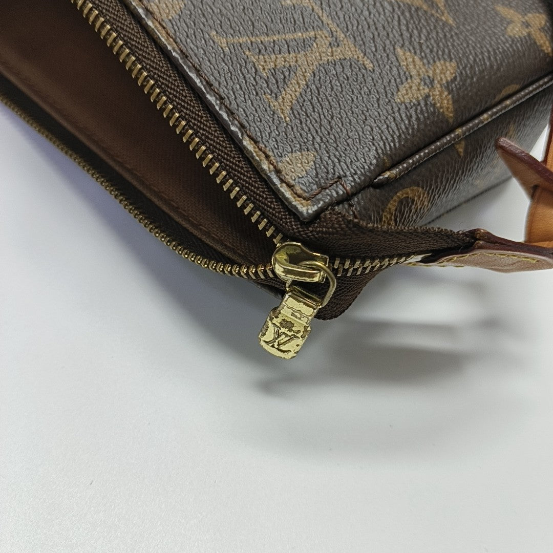 ACCESSOIRES GM Monogram Coated Canvas Brown