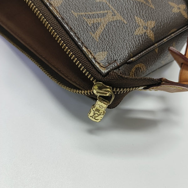 ACCESSOIRES GM Monogram Coated Canvas Brown
