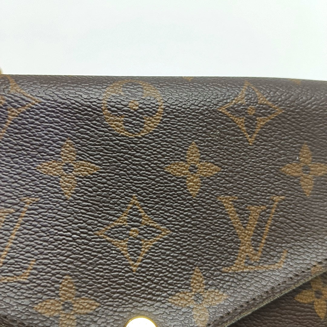 FÉLICIE Monogram Lona Revestida Marrón