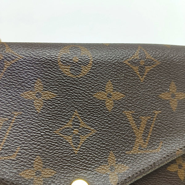 FÉLICIE Monogram Lona Revestida Marrón