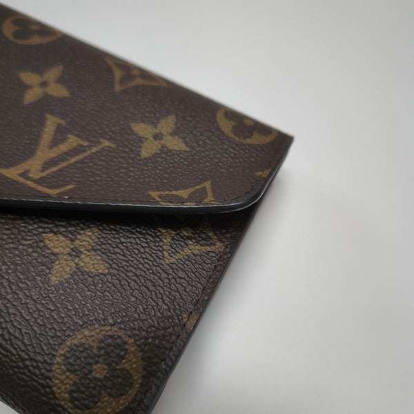 JEANNE Monogram Coated Canvas Brown Wallet