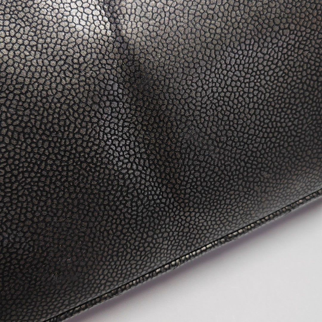 CC TIMELESS SOFT Quilted Grained Calfskin Gray