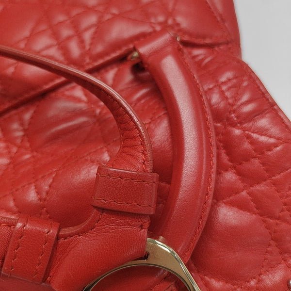 Stardust Cannage Calfskin Red