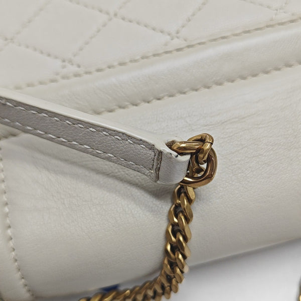 NOLITA Mini Quilted Lambskin White