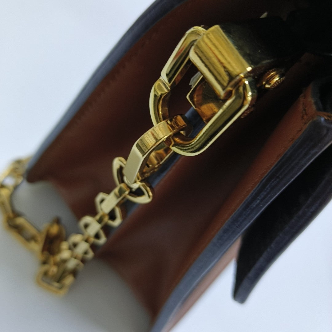 DAUPHINE MM Monogram Coated Canvas Brown