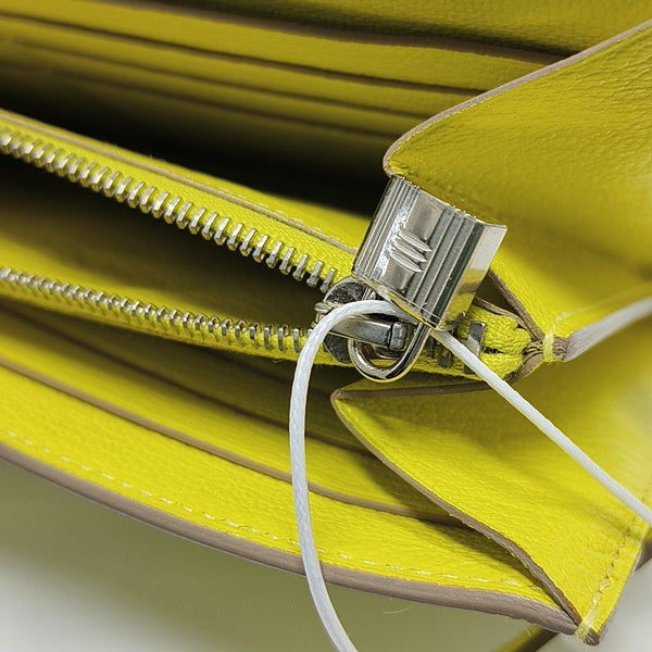 Kelly 19 Chèvre Mysore Yellow Wallet