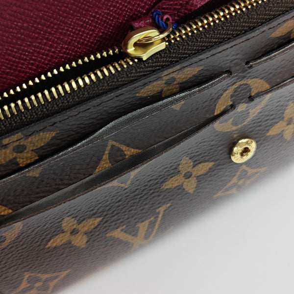 EMILIE Monogram Coated Canvas Brown Wallet