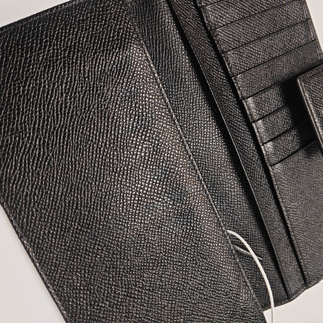 BVLGARI Calfskin Black Wallet