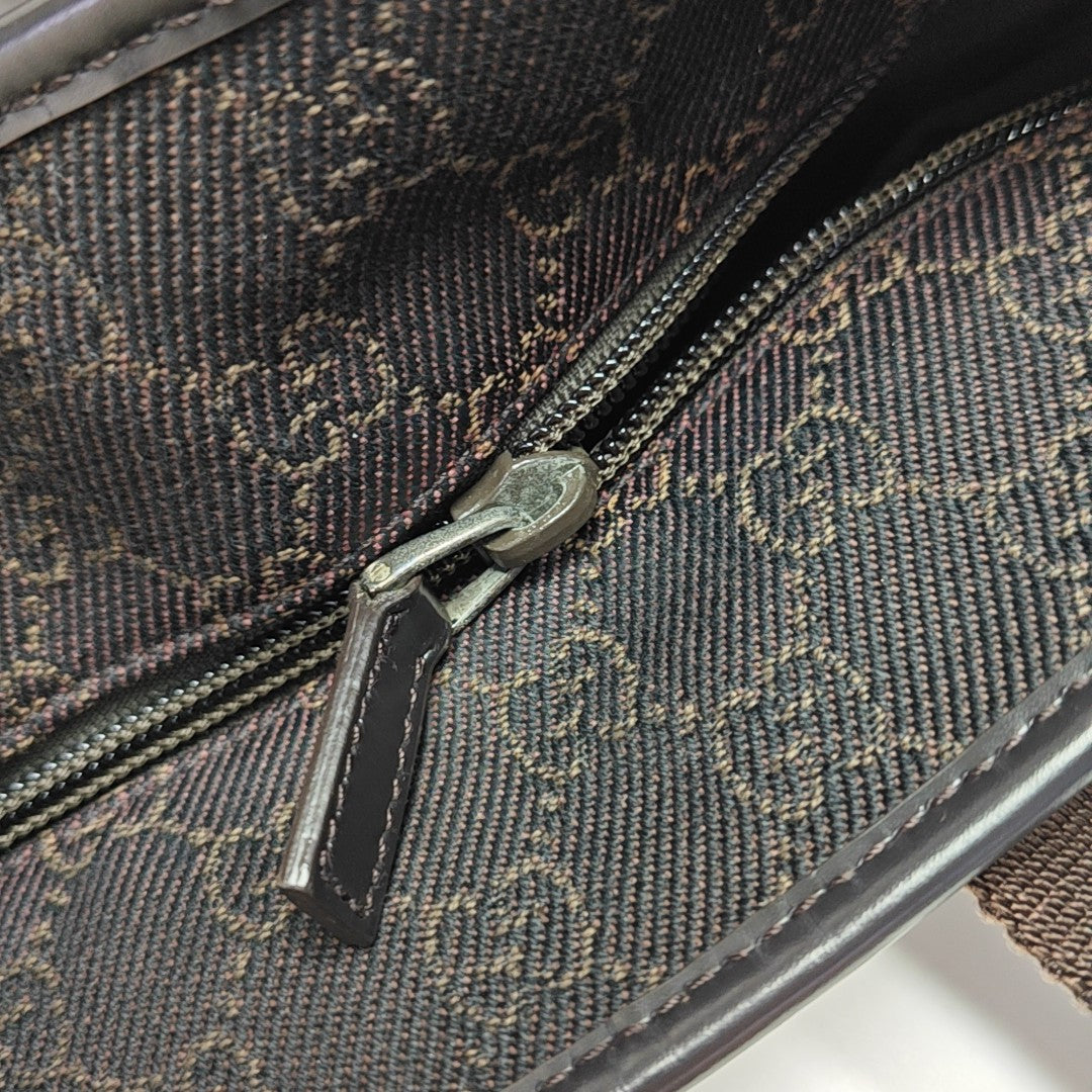 Monogram Canvas Tote Bag Brown