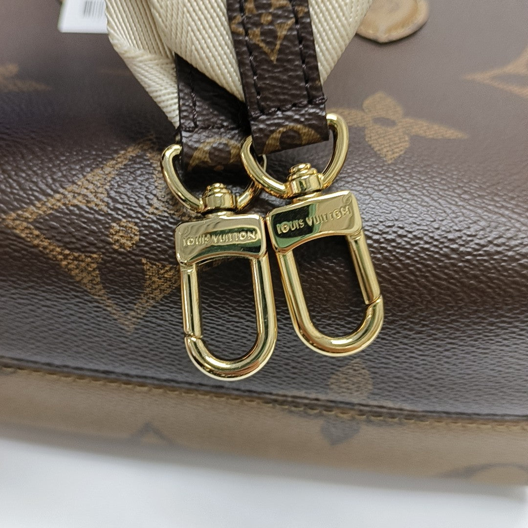 ONTHEGO PM Monogram Coated Canvas Brown