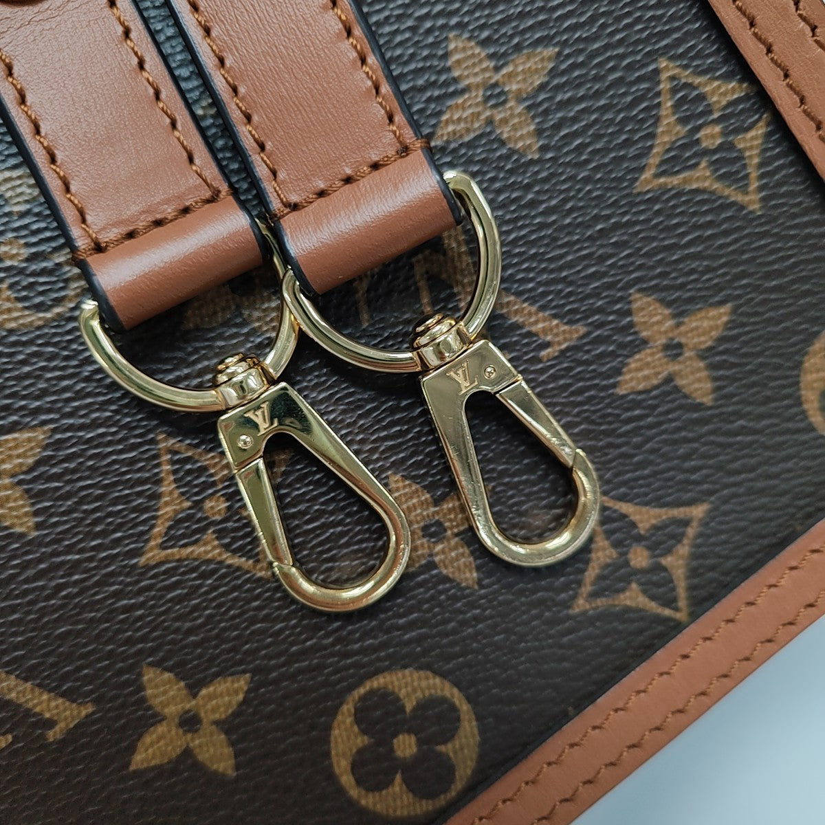 DAUPHINE Mini Monogram Coated Canvas Brown