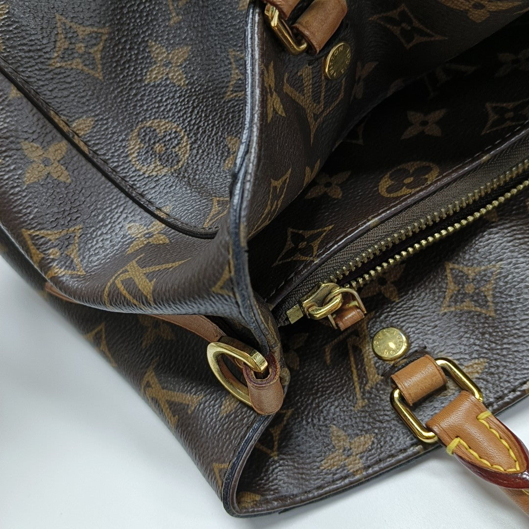 MONTAIGNE Monogram Coated Canvas Brown