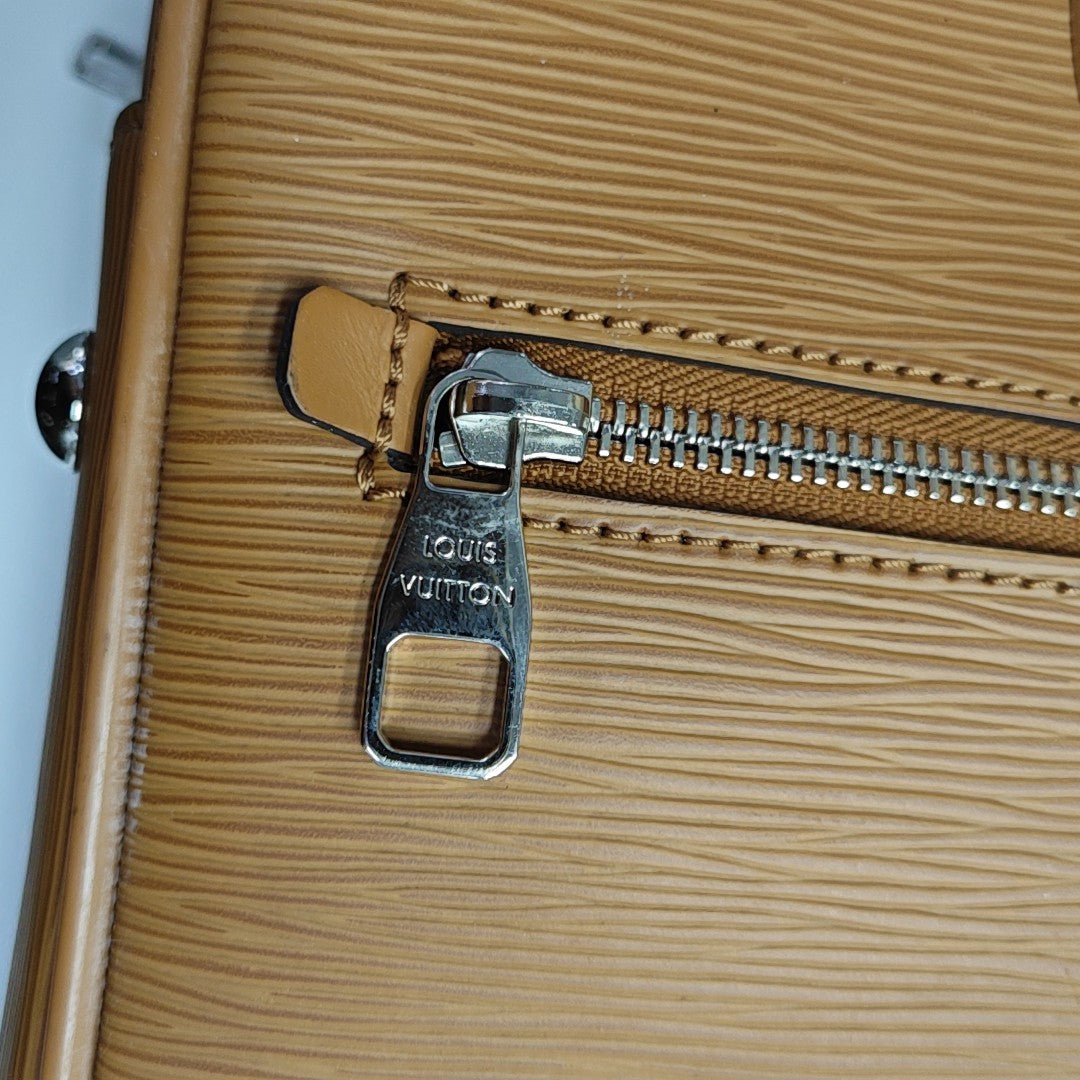 Calfskin Luggage Yellow