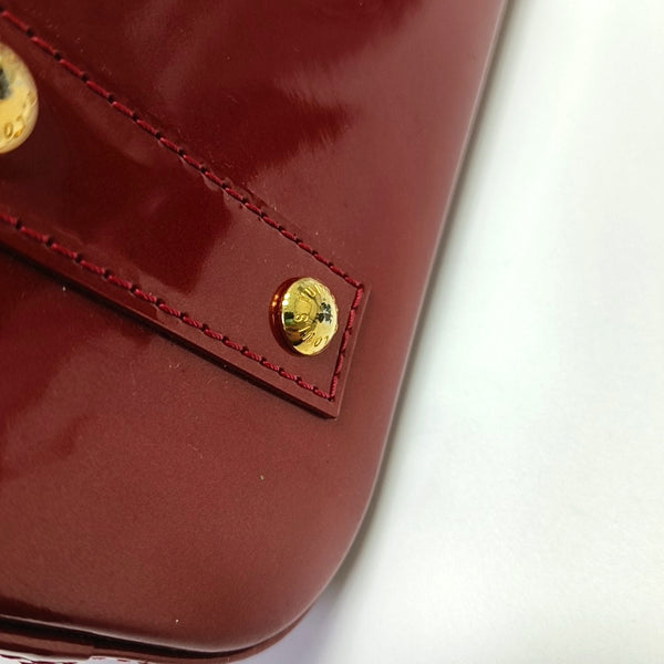 ALMA BB Monogram Patent Leather Red