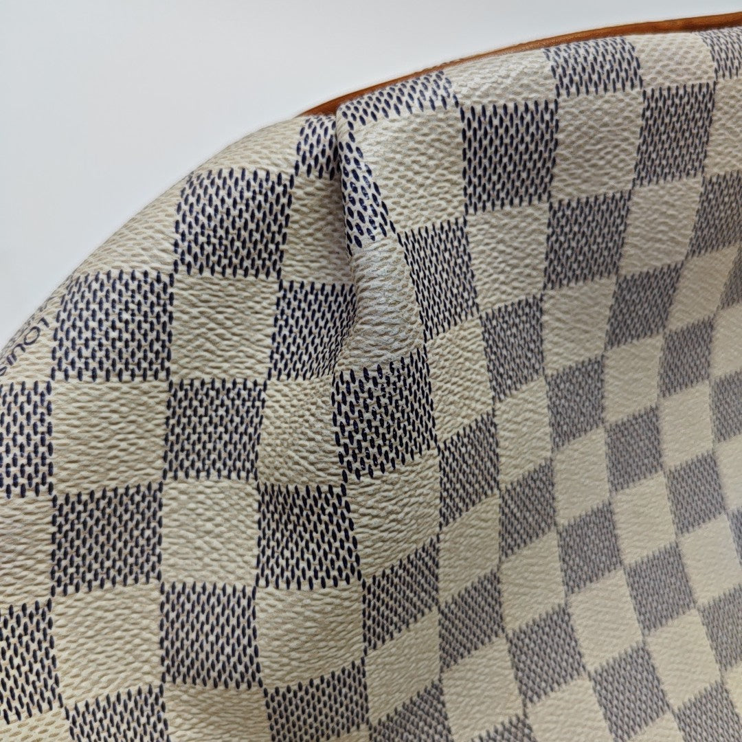 RIVIERA PM Damier Azur Coated Canvas White