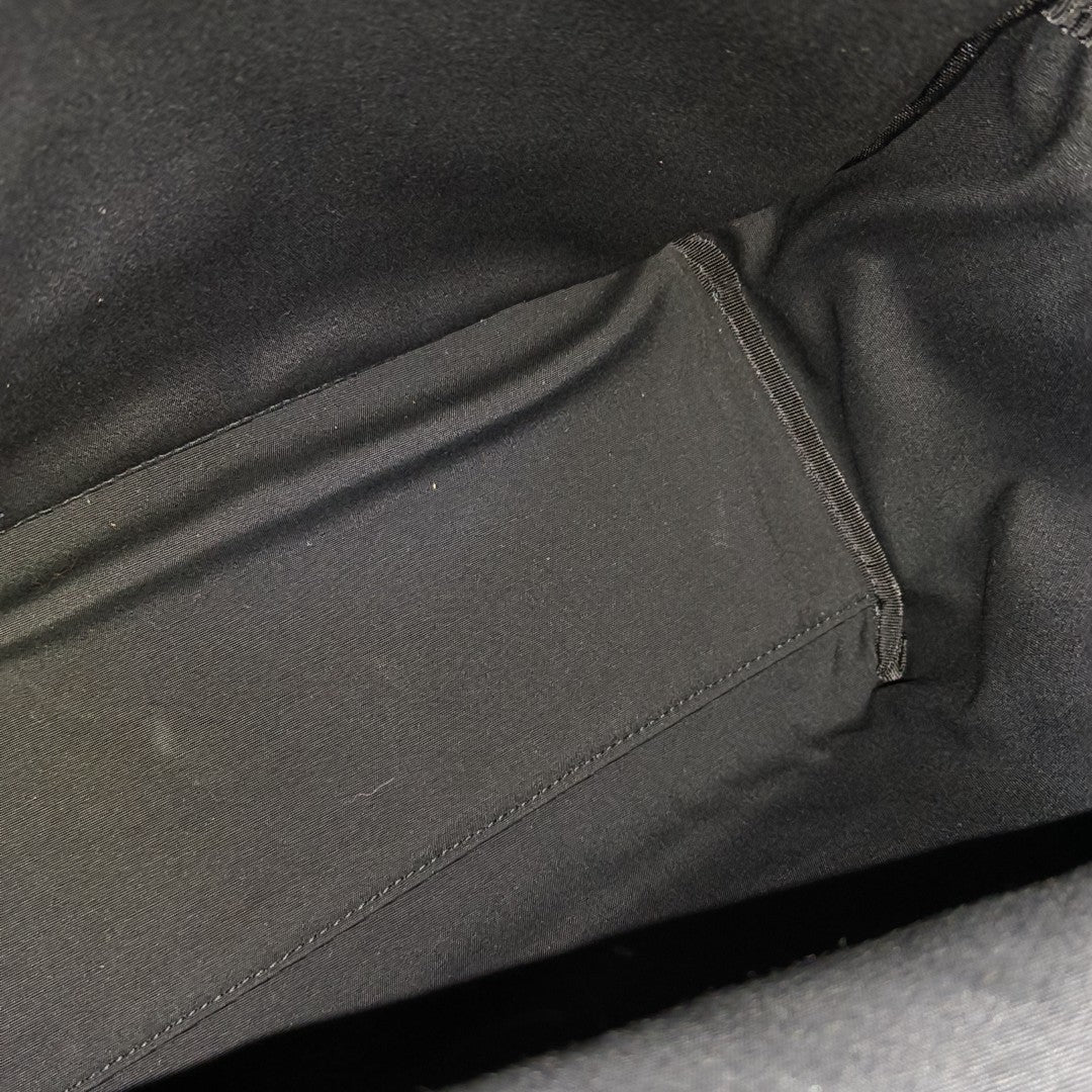 Rider Oblique Coated Canvas Black
