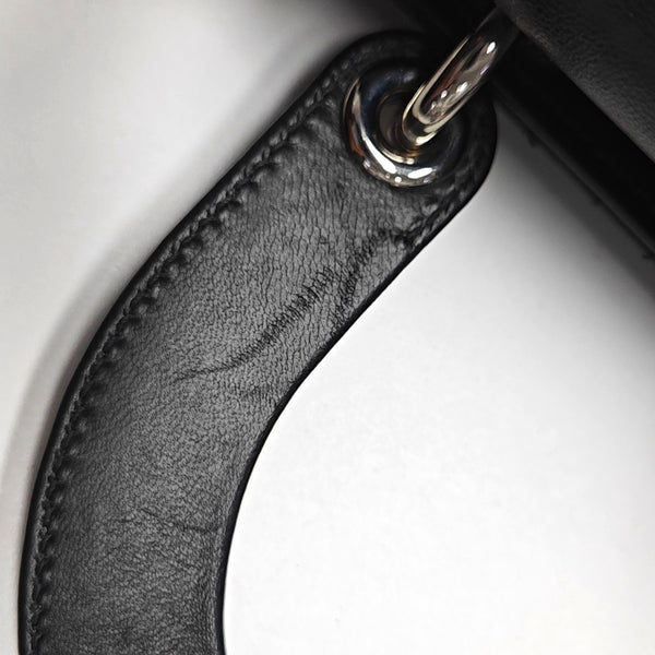 Lady Dior Pequeño Piel de Cordero Acolchado Negro